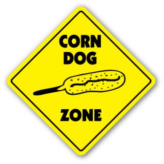 Corn Dog Zone Sign Vendor Trailer Concessions Carnival Restaurant Food
