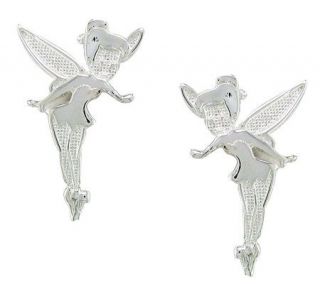 Disney Sterling Silver Tinker Bell Stud Earrings —