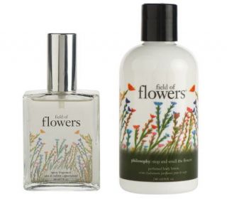 philosophy fieldof flowers layering duo w/ 2 oz. fragrance & 8 oz 