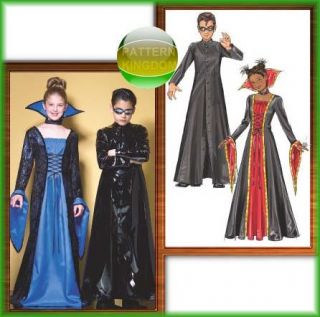 Childs Gothic Matrix Vampiress Costume Patterns 12 16
