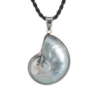 Artisan Crafted Sterling Limited Edition Nautilus Shell Pendant