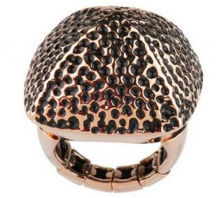 Wildlife by Heidi Klum Pyramid Hammered Stretch Ring   J261744