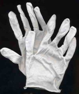 Pairs of Cotton Coin Handling Gloves