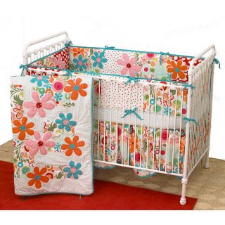New Cotton Tale Lizzie 4 Piece Crib Bedding Set