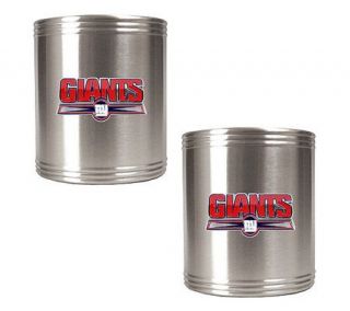 NFL New York Giants Stainless Steel Can Holder Set of 2 —