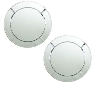 ChargeIt by Jay Mirror Round Chargers   Set of2 —