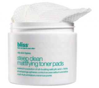 bliss Steep Clean Mattifying Toner Pads, 50 Count   A207847