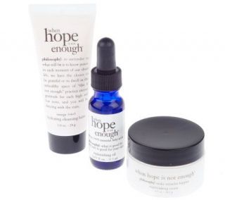 philosophy when hope is not enough 3 pc. skin care starter kit