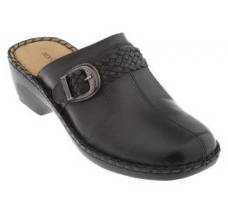 Duckhead Leather Comfort Clogs w/Braided Strap and Buckle —
