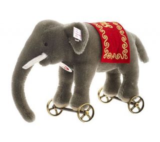 Steiff Elephant On Wheels Mohair Limited Edition Mini Riding Toy