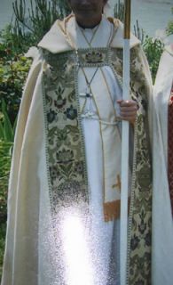 Beautiful Bishops Cope Almy Vestment with Humeral Veil