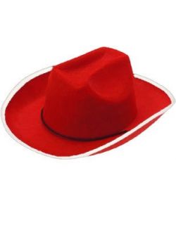 NEW Red Country Cowboy or Cowgirl Felt Halloween Costume Hat