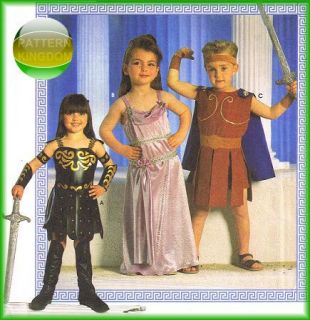 childrens xena warrior princess costume patterns rare