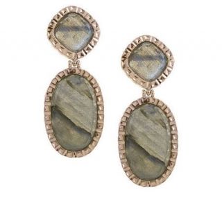 VicenzaGold Labradorite Drop Earrings 14K Gold —