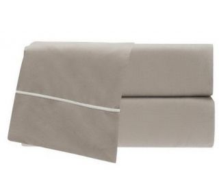 angeloHome Peached Twin Size Sheet Set with Piping —