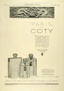  Paris France Coty Parfum Perfume Bottles Fragrance Toiletries