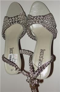 Coup DEtat Fashion Sandals Size 7 5 New Silver