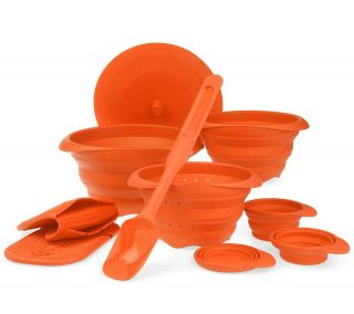 Prepology 10 pc. Silicone Bowl, Colander and Kitchen Accessory Set