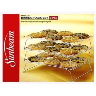 Cooling Rack 3 Piece Stackable Baking Cake Cookie Racks Kitchen Tools