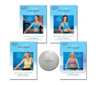 Physique 57 Complete Body Workout with 4 DVDs & Fitness Ball