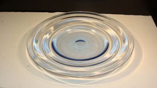 Tiffin Copen Blue Modern Optic Centerpiece Plate