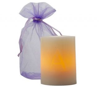 CandleImpressio 4 Monogrammed FlamelessCandle with Bag and Timer