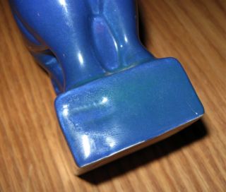 Cowan Pottery Elephant Paper Weight Egyptian Blue 4 5 Tall