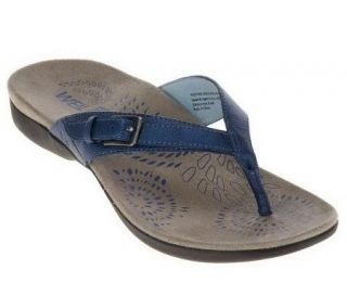 Weil by Orthaheel Restore II OrthoticLeather Thong Sandals —