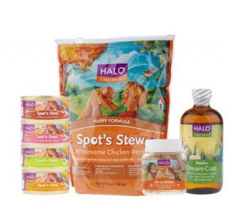HALO 7 Piece Pet Care Discovery Kit for Puppies —