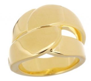 Veronese 18K Clad Polished Interlocking Band Ring —