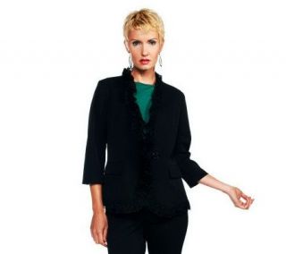 Joan Rivers Elegance in Lace Jacket —