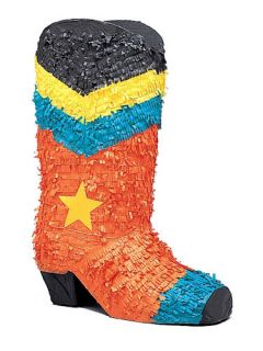 Cowboy Boot Wild West Western Party Large Pinata