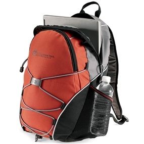 Personalized Computer Backpack Book School Bag Orange