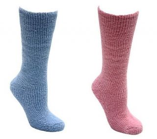 Muk Luks Womens Micro Chenille Knee High Socks —
