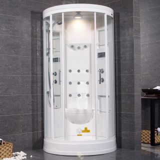  Ameristeam ZA218 Steam Rainfall Massage Shower Sauna Enclosure