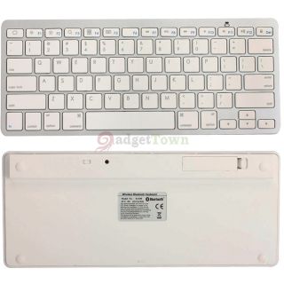  Wireless Keyboard for Apple iPad 1/2/3 Gen Macbook Computer PC White