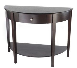Bay Shore Collection Large Half Round Table w/Drawer —