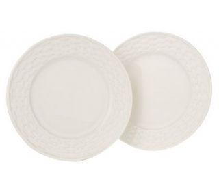 Belleek Everyday Set of 2 Appetizer Plates   H193662