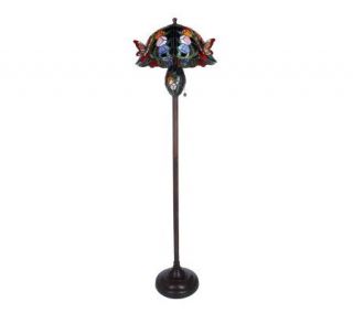 Royal Palace Handcrafted Butterflies & Roses 62 Floor Lamp
