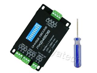 PX24506 DMX Decoder Driver RGB Amplifier Control Controller for LED