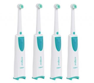 Interplak Set of 4 Battery Operated Toothbrushes —