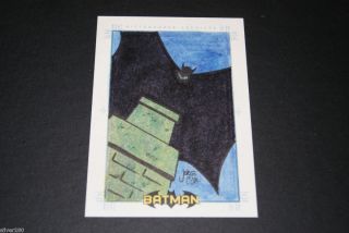 Batman Archives Insert Sketch Sketchafex Card Jorge Correa