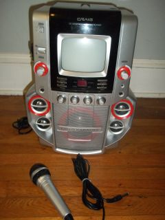 Craig CD Graphics Karaoke Player w Mic in Good Condition