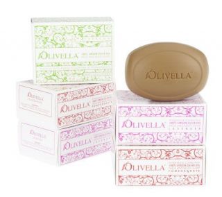 Olivella Set of6 Scented 100Virgin Olive Oil Beauty Bars —