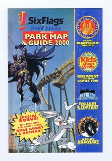 Six Flags Over Texas Official Park Map & Guide 2000 Promo Comic Book