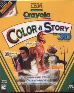 Crayola Color A Story in 3D PC CD Creative Art Kid Game