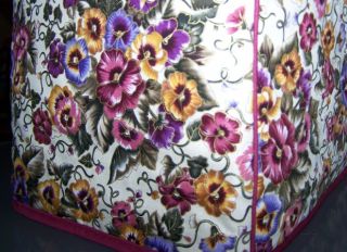 Golden Pansy Pansies Quilted Cover for 2 Slice Toaster
