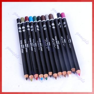 12 x Pro Cosmetic Makeup Eyeliner Eye Lip Liner Pencil