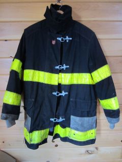 Authentic Cairns Turnout Gear Coat Jacket MED Firefighter Fireman LFD