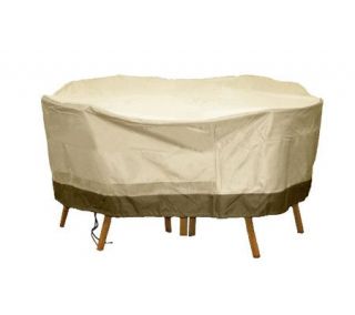 Sure Fit Deluxe Round Table & Chair Set Cover —